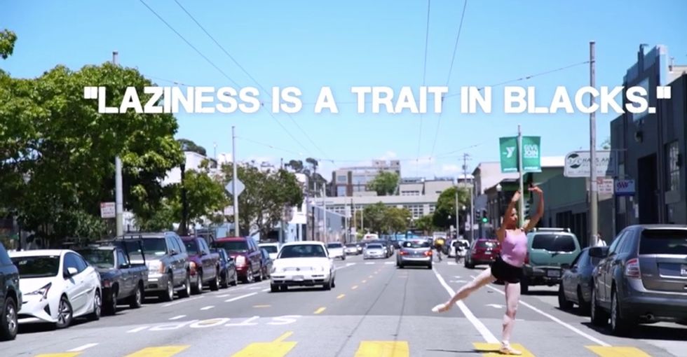 See how dancers turned Trump's appalling words into a powerful act of resistance.