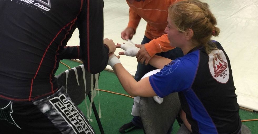 Becoming an MMA fighter is tough, but not as tough as this 40-year-old single mom.