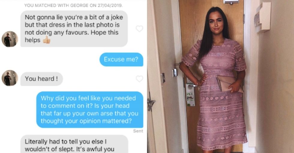 Woman who was insulted for her dress on Tinder is made an ASOS model