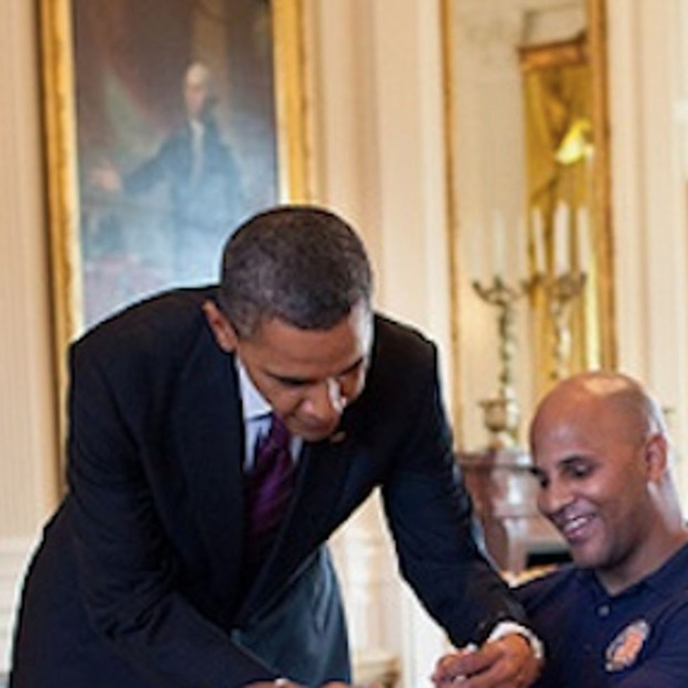 I Wish This Marine Didn't Have To Lose So Much To Meet His Commander-In-Chief