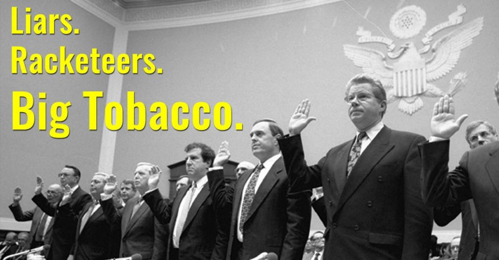 These anti-smoking ads were — wait for it — paid for by tobacco companies.
