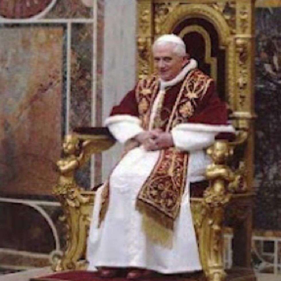 SAD NEWS: The Pope Is Clearly Illiterate And Has Gone Blind