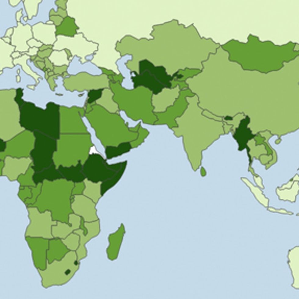 MAP: 61 Countries That Could Lose Their Internet In The Blink Of An Eye