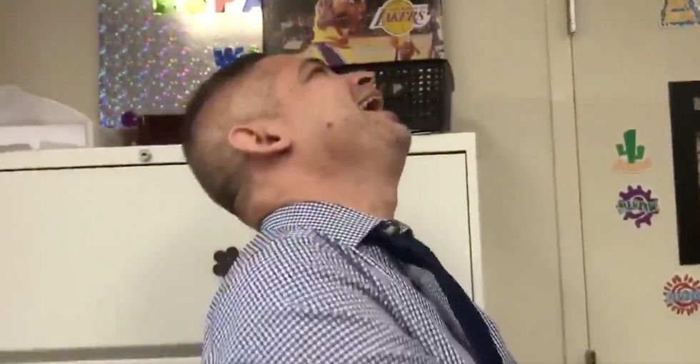 These students surprised their favorite teacher with an incredibly meaningful gift.