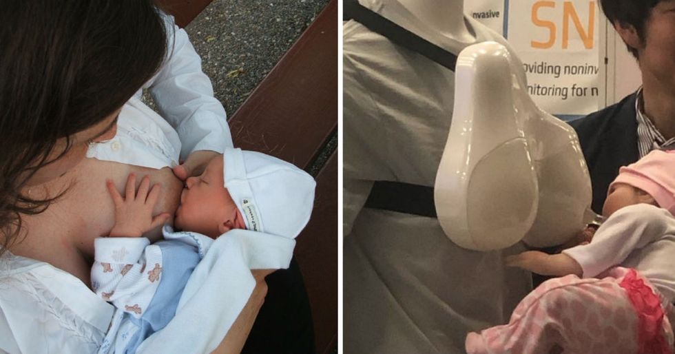Japanese researchers release a new device that redefines breastfeeding.