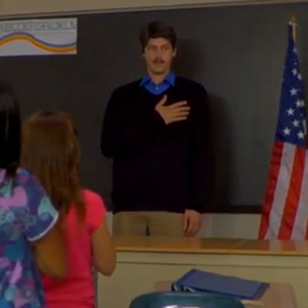 Who Knew Kids Saying The Pledge Of Allegiance Could Sound So Creepy?