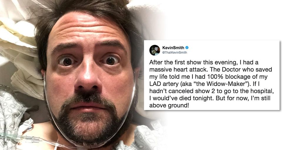 After a heart attack, Kevin Smith shared a touching message about life and gratitude.