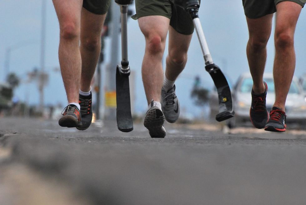 He lost his legs in action. Now he's achieving big goals to change the stigma around vets.