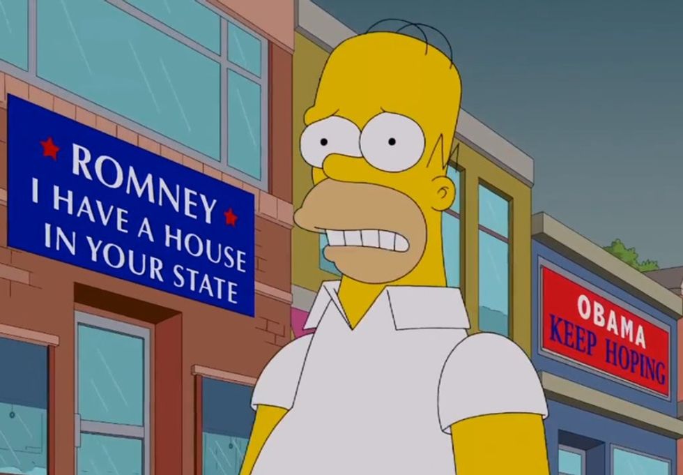Why Is Homer Simpson Voting For Mitt Romney!?