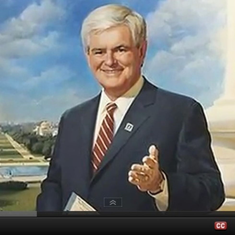 Newt's Pro-Child-Labor, Pro-Moon-Base, Anti-Gay-Marriage, Pro-Divorce Campaign Ends Too Soon