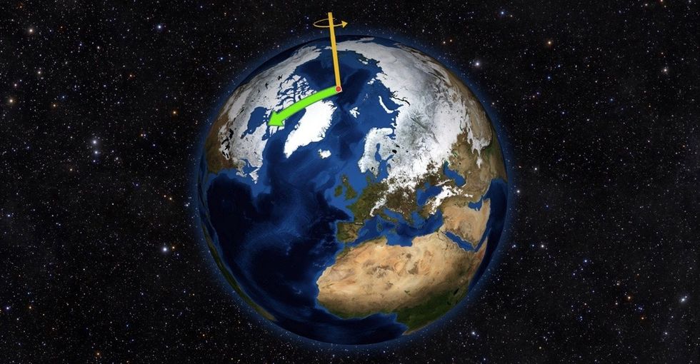 The incredibly weird reason the North Pole is headed to England.