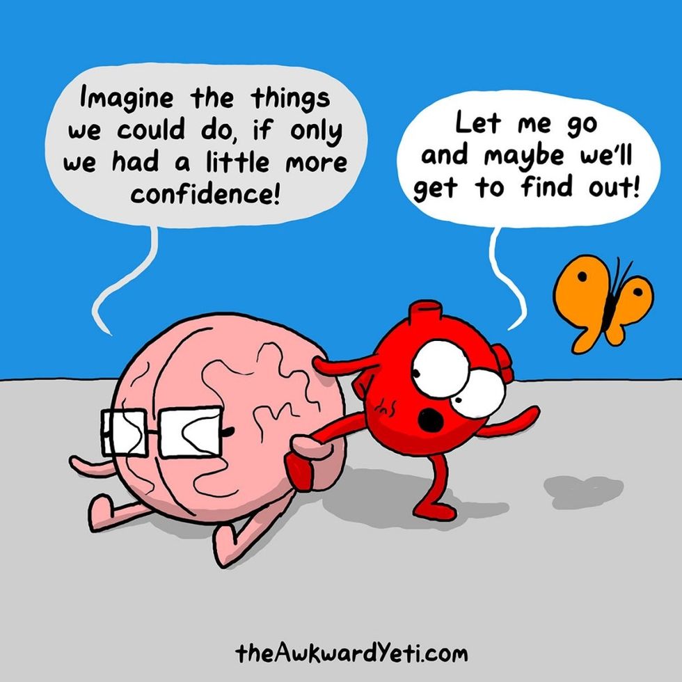 17 comics that illustrate the tricky relationship between your heart ...