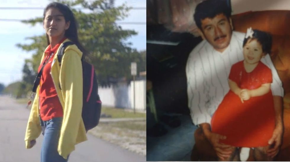 A young girl is not letting the death of her father slow her down. Not one bit.