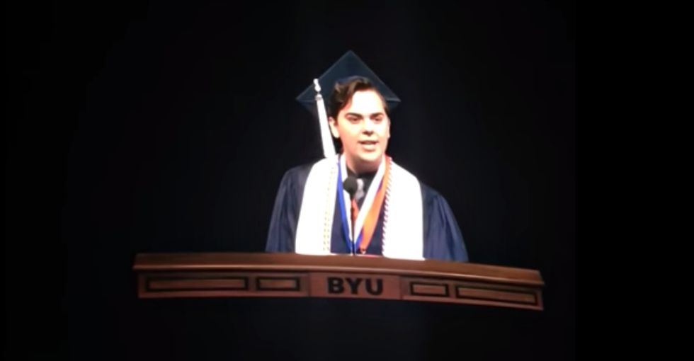 This Mormon valedictorian came out to 10,000 people in a stirring graduation speech.