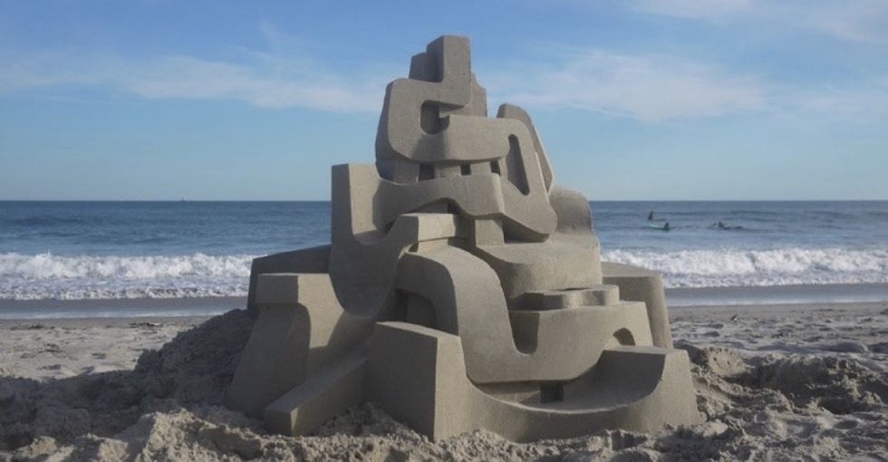 With a bucket and a dream, this artist creates truly one-of-a-kind sandcastles.