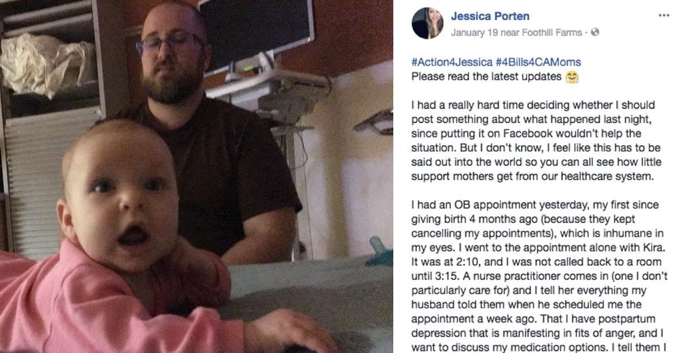 A mom told her OB she might have postpartum depression. Then they called the cops.