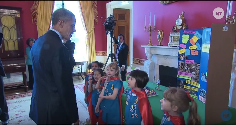 6 awesome moments from Barack Obama's conversation with these Girl Scout scientists.