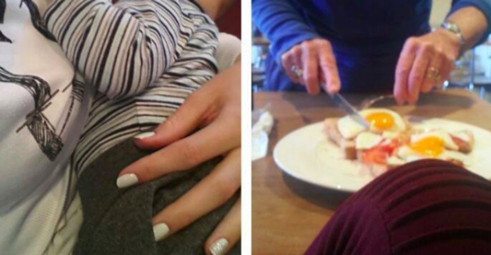 This mom breastfed in public, and a stranger's response nearly left her in tears.