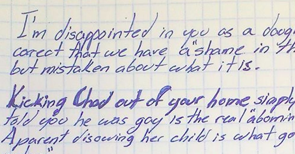 A Father Reprimands His Homophobic Child In This Beautiful Letter ...