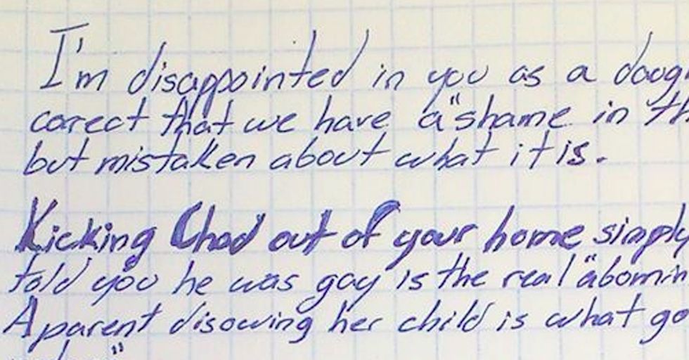 A Father Reprimands His Homophobic Child In This Beautiful Letter