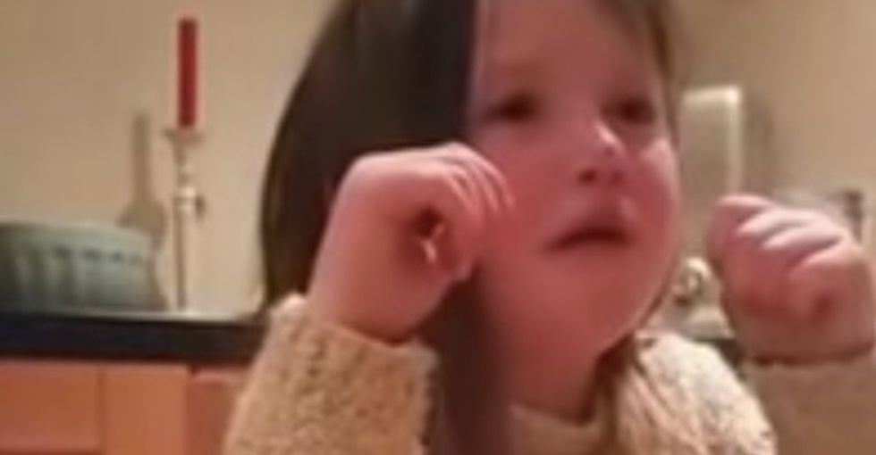 A 5-year-old girl fights back tears and explains exactly why she doesn't want to eat animals.
