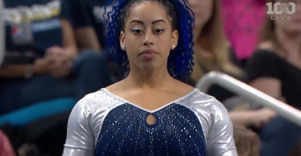 Badass UCLA gymnast Sophina DeJesus pulled off a must-watch floor routine.