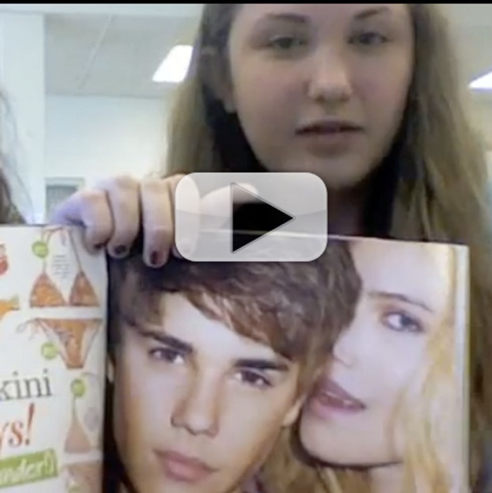 2 Teen Girls Took A Fashion Mag Into A Lunchroom And Came Back With This Video