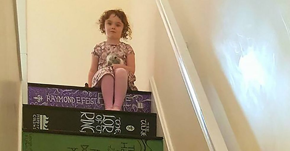 If you love books, you'll need to see this mom's amazing DIY art project.