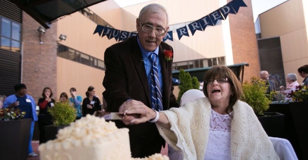 Their unconventional wedding was the perfect new chapter to this 47-year love story.