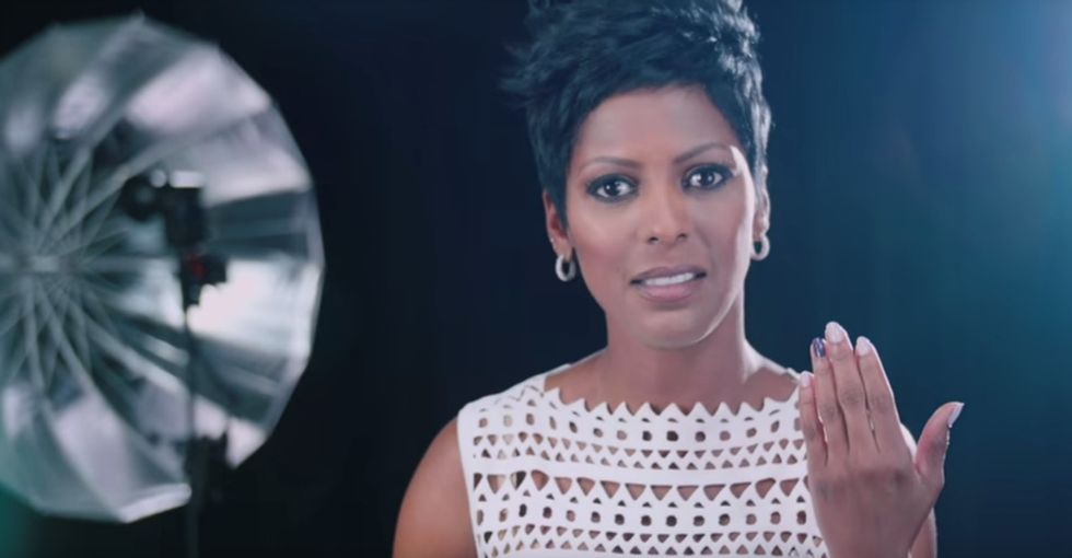The tragic reason Tamron Hall painted a fingernail purple to end domestic abuse.