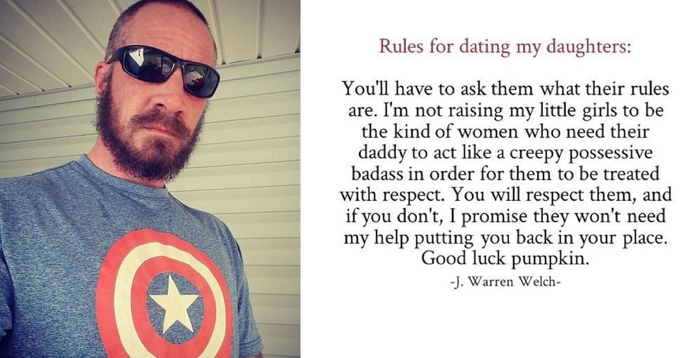 This dad's 'rules' for dating his daughters are perfect for 2017.