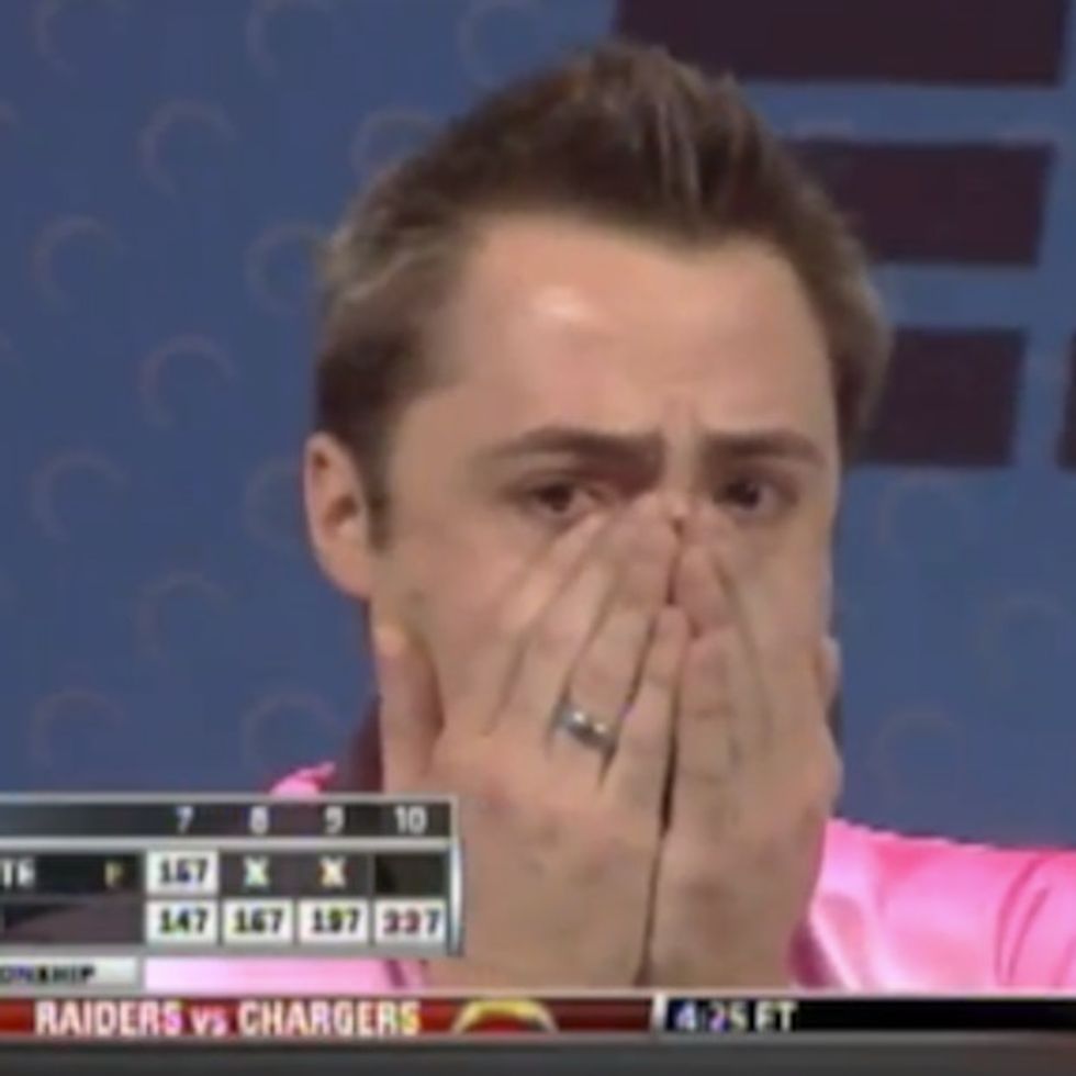 ESPN breaks its homophobia streak with openly gay male bowler.