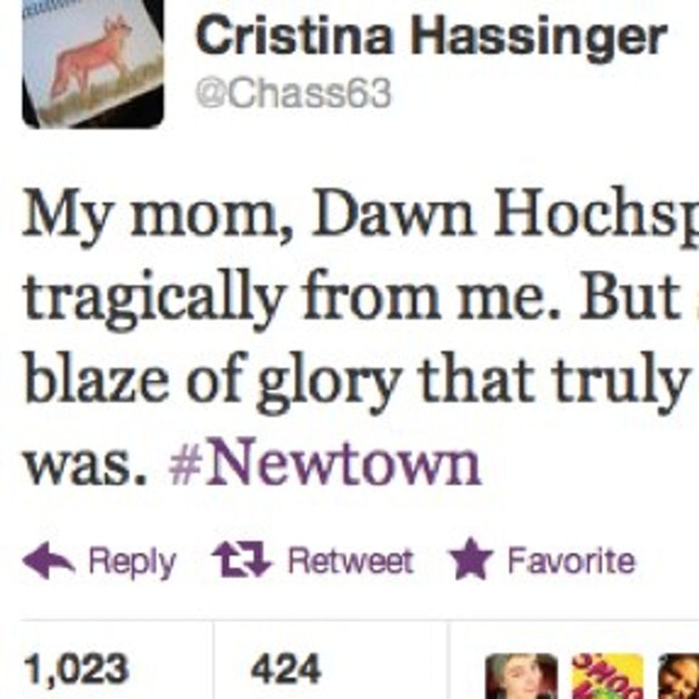 INSPIRING: Daughter Of Newtown's Brave Principal Tweets Of Pride For Her Mom