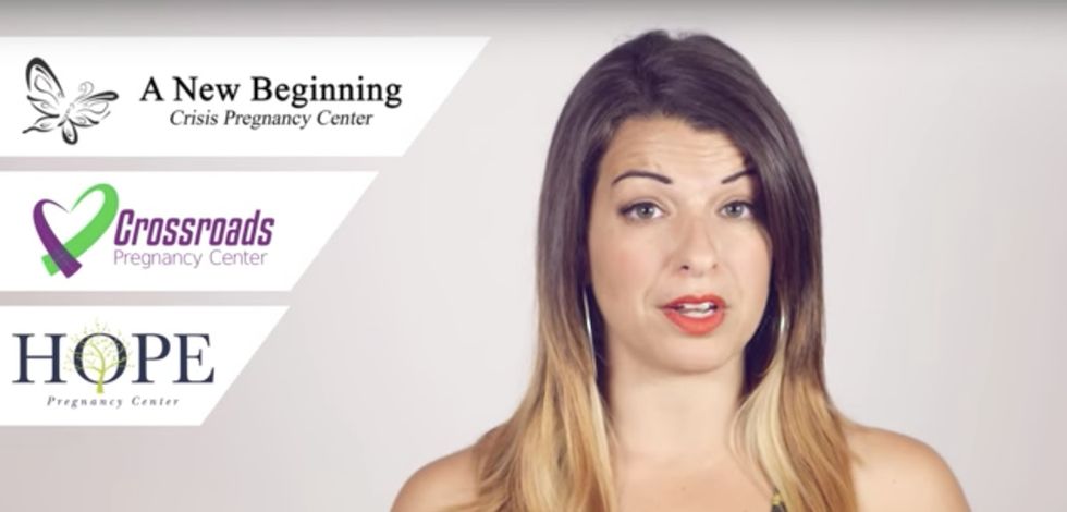 Those ads that say ‘Scared and pregnant?’ Don’t believe them.