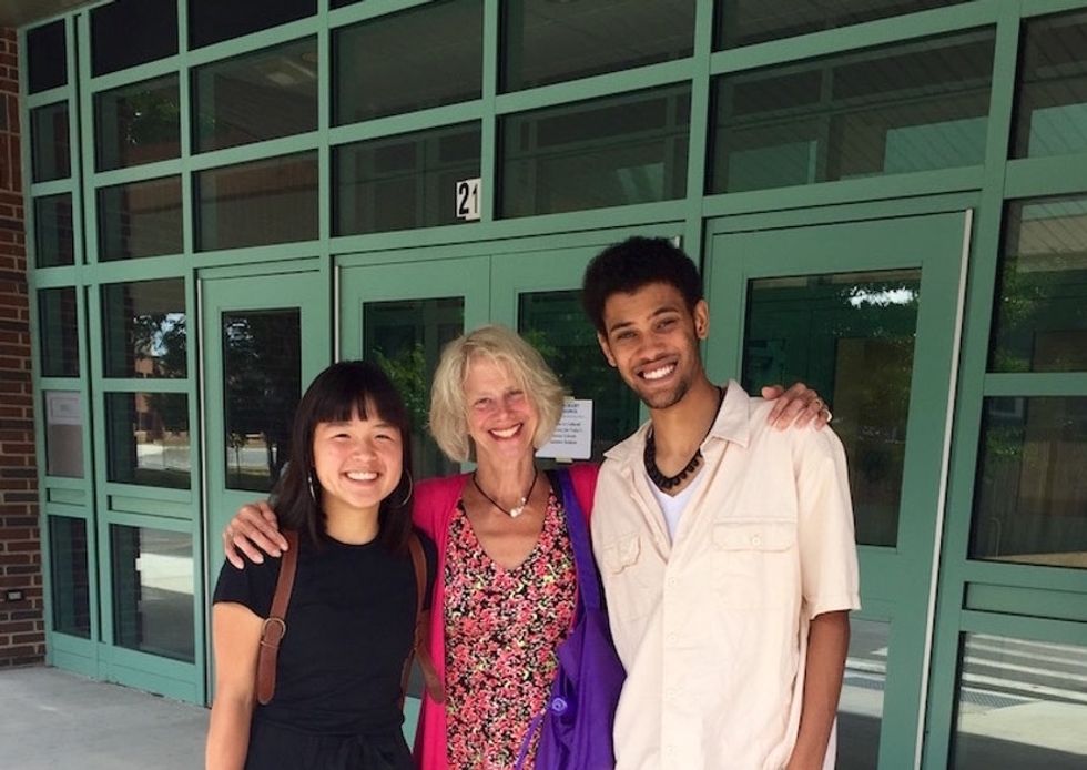 This teacher is showing her students how to use white privilege for good.