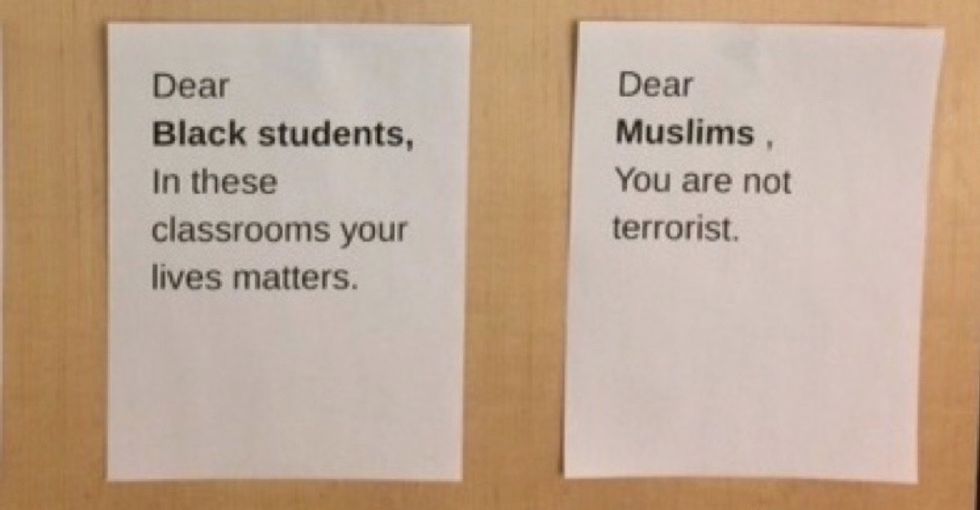 These students took it upon themselves to show their classmates that love trumps hate.