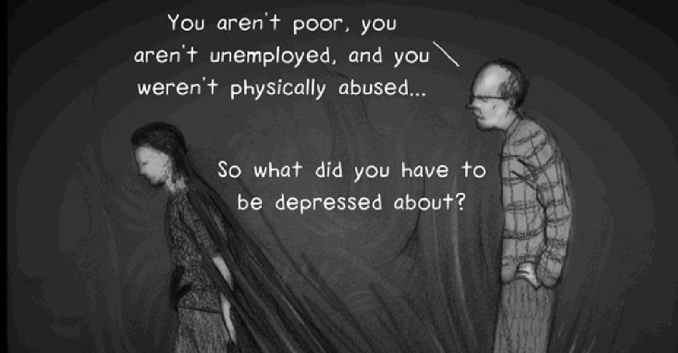 What it's like to live with depression, as told through 10 comic panels.
