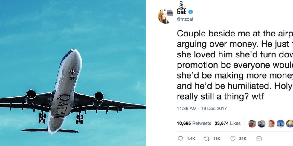 He asked her to turn down a promotion to spare his ego. Now their story is going viral.
