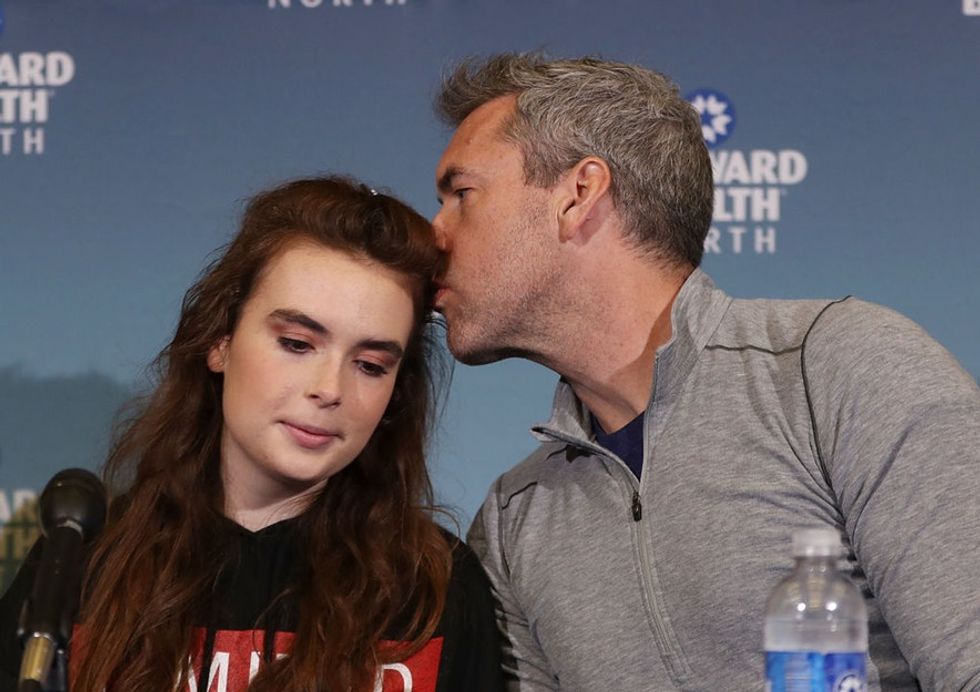 Parkland teen shooting survivor shares powerful message after leaving hospital.