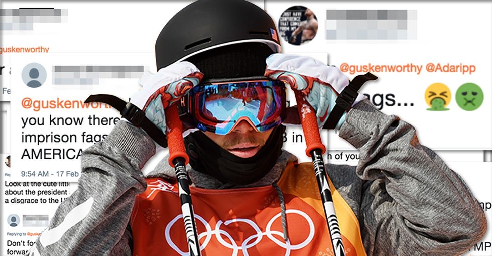 Olympian Gus Kenworthy shared some of his worst hate mail and made a powerful point.