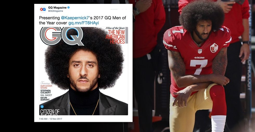 People are divided on Colin Kaepernick being named GQ's 'Citizen of the Year.'