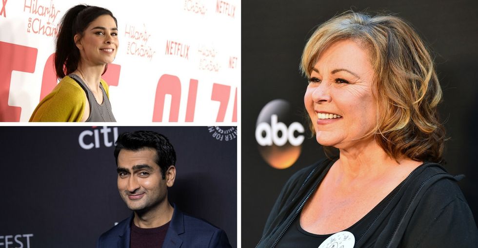These comics butt heads on 'Roseanne.' But their tweets are worth reading.