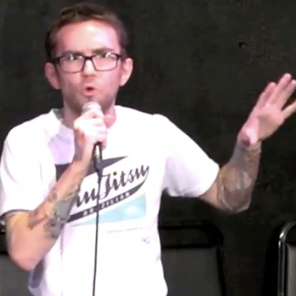 A male comedian just talked about rape and only offended people who were asking for it.