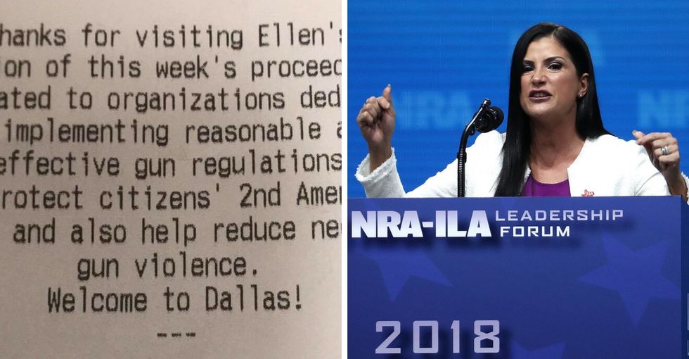 The story of the NRA's ridiculous boycott of a Dallas diner has a happy ending.