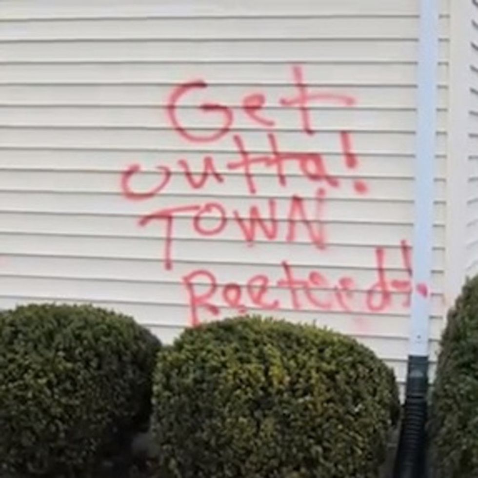 What Would You Do If Somebody Spray Painted THIS On Your House?