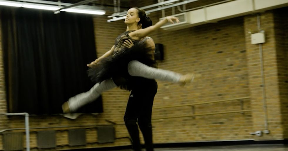 This ballerina inherited a love of dance from her mom, even though she's adopted.