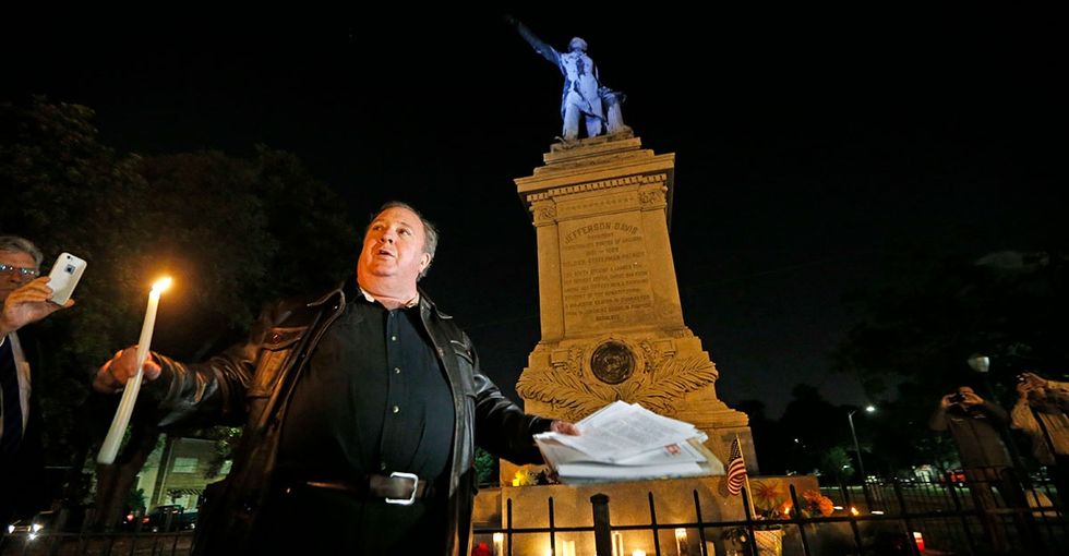 Things get heated as New Orleans dismantles Confederate monuments.