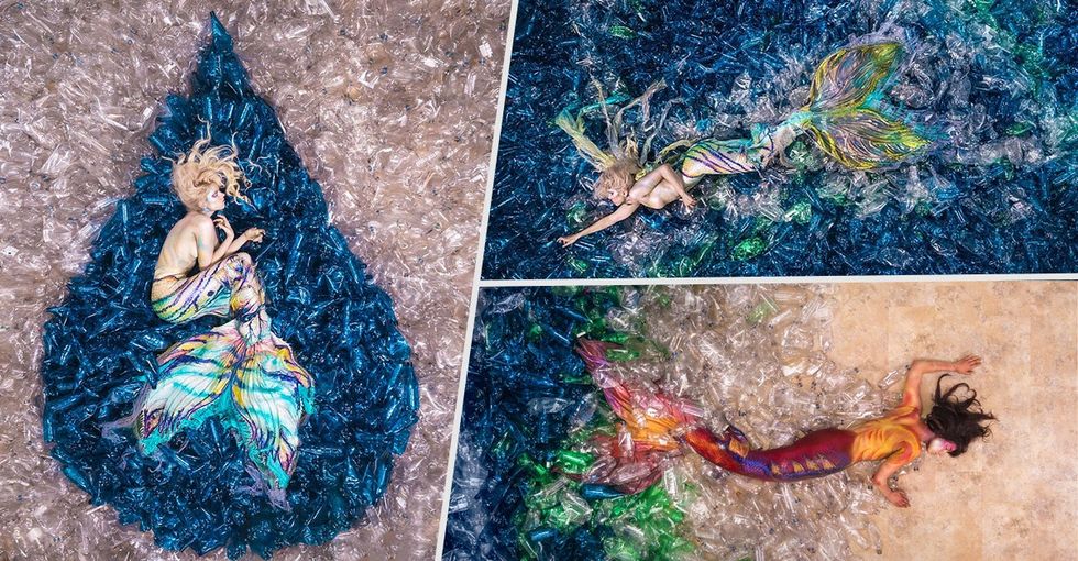 These stunning mermaid photos may change how you look at plastic.