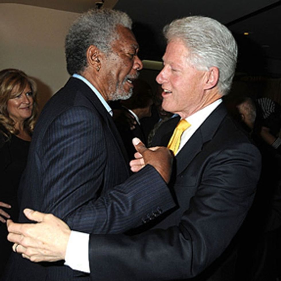 Did You Know There's A New Movie Starring Morgan Freeman And Bill Clinton? Because There Is.