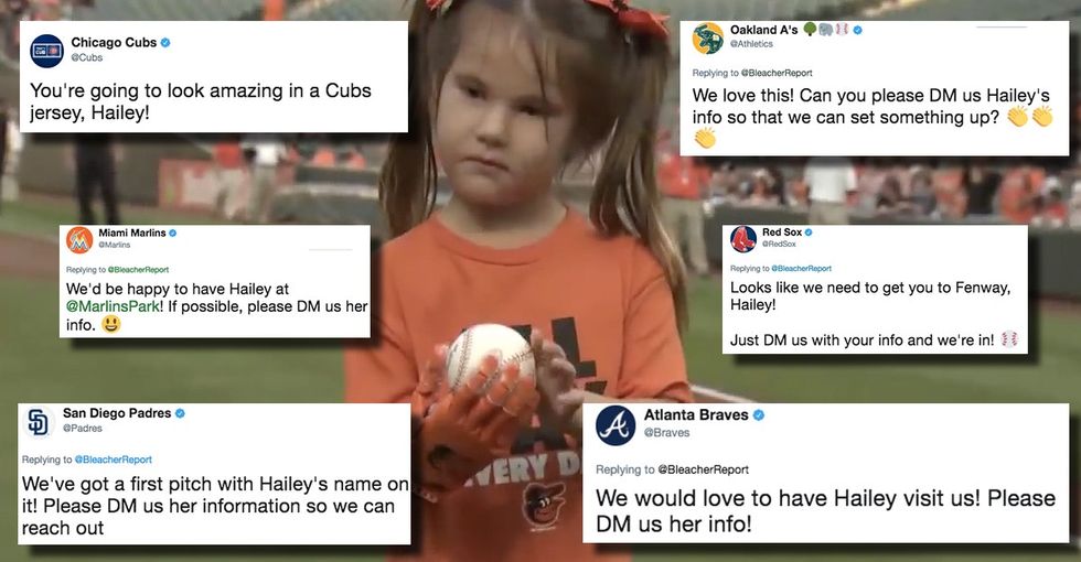 After a viral video, the most sought-after pitcher in baseball is this 7-year-old girl.